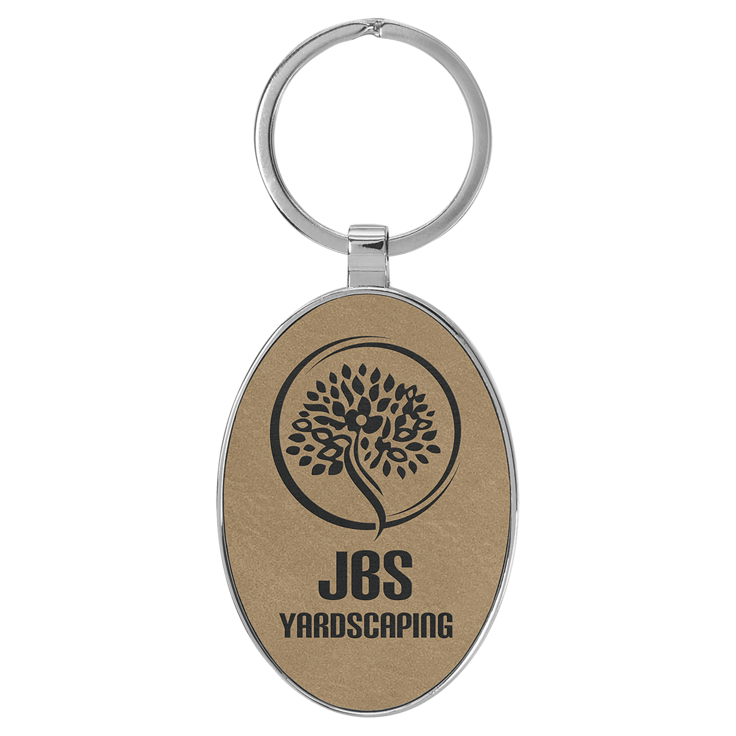 Metal Leather Keychain