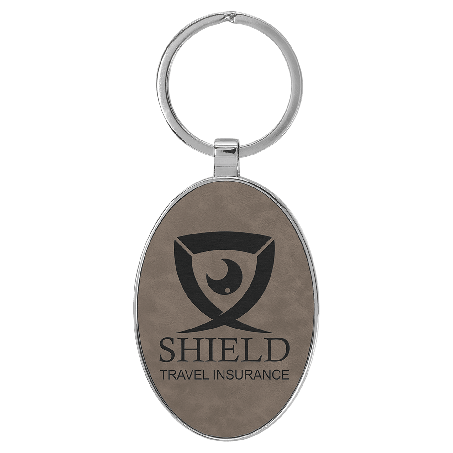 Metal Leather Keychain