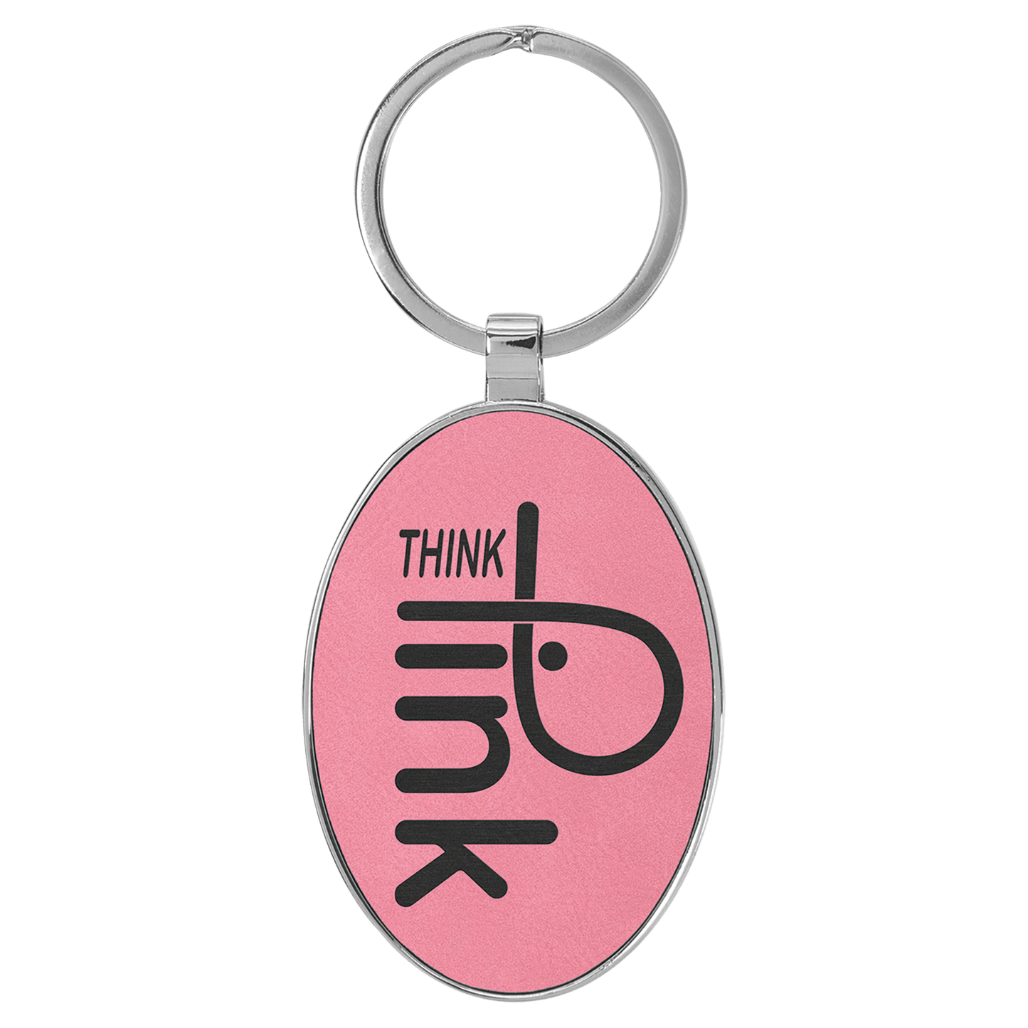 Metal Leather Keychain