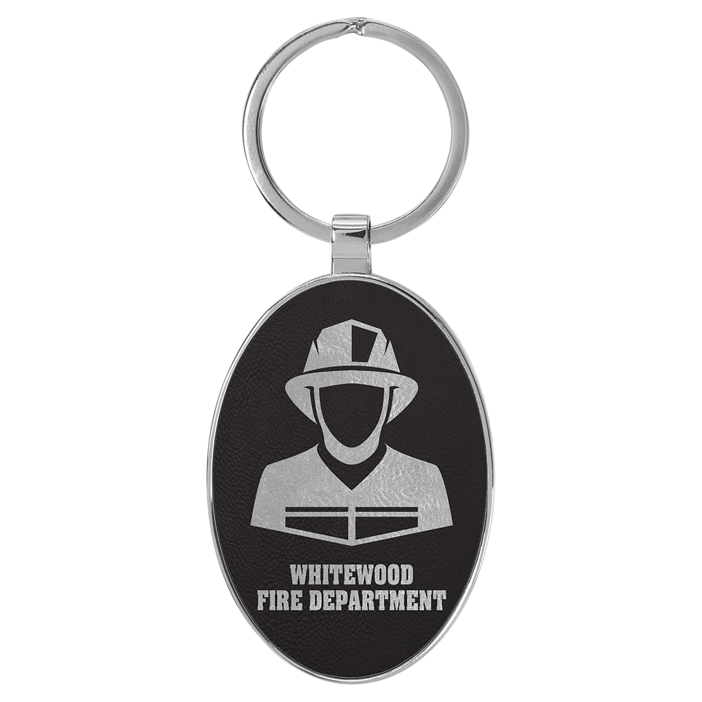 Metal Leather Keychain