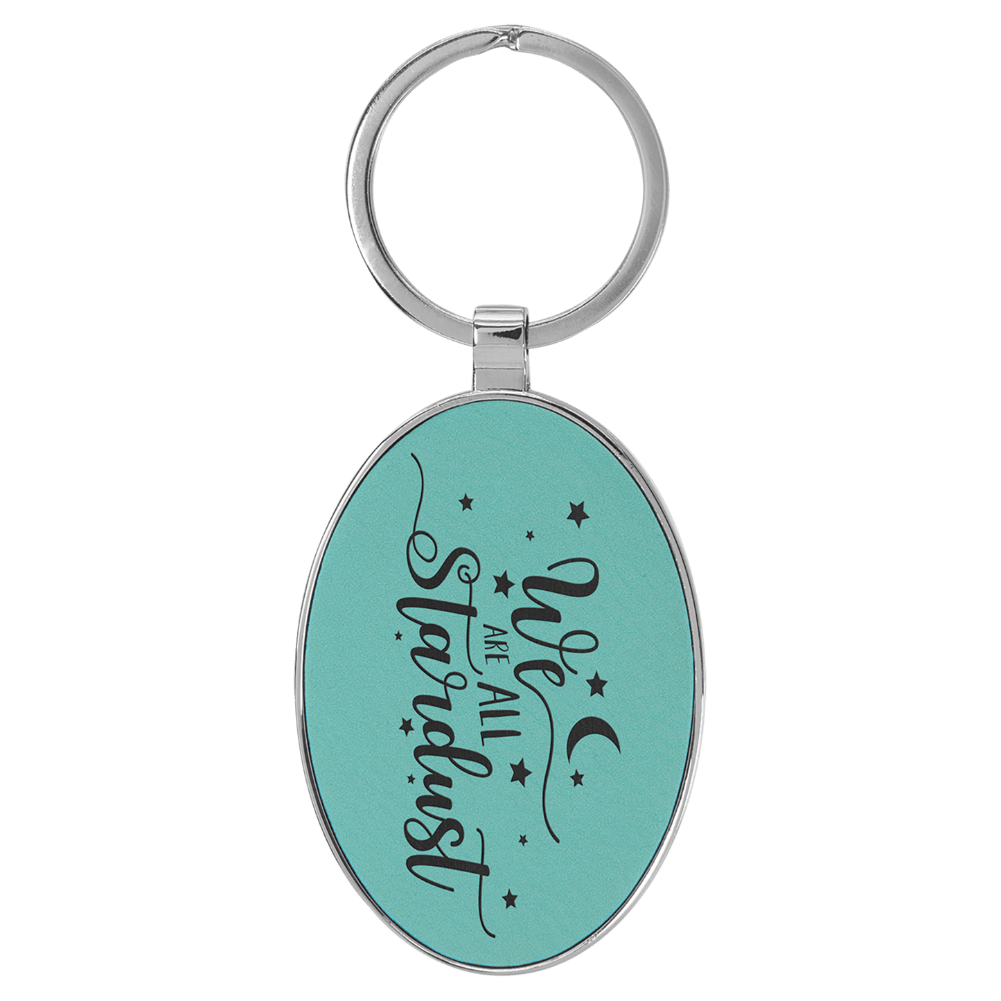 Metal Leather Keychain