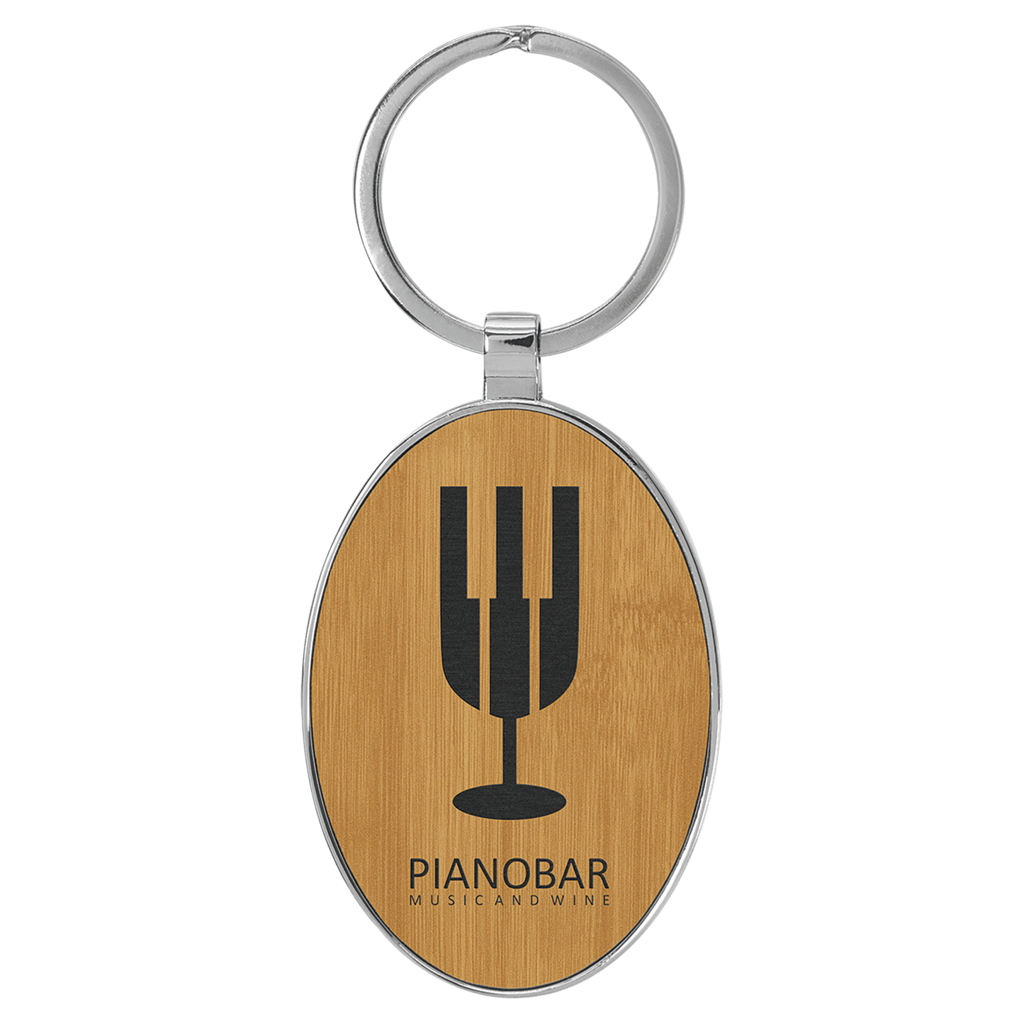 Metal Leather Keychain