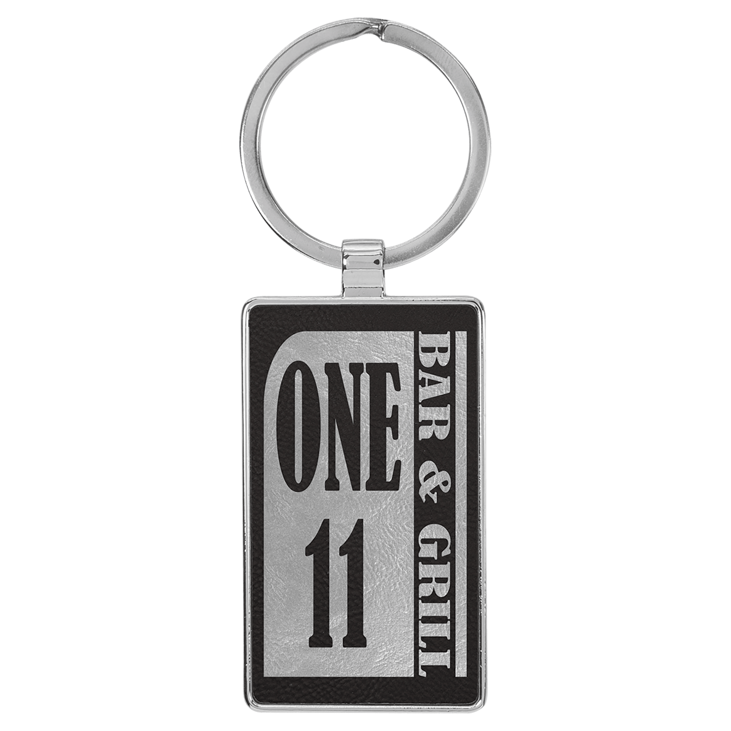 Metal Leather Keychain