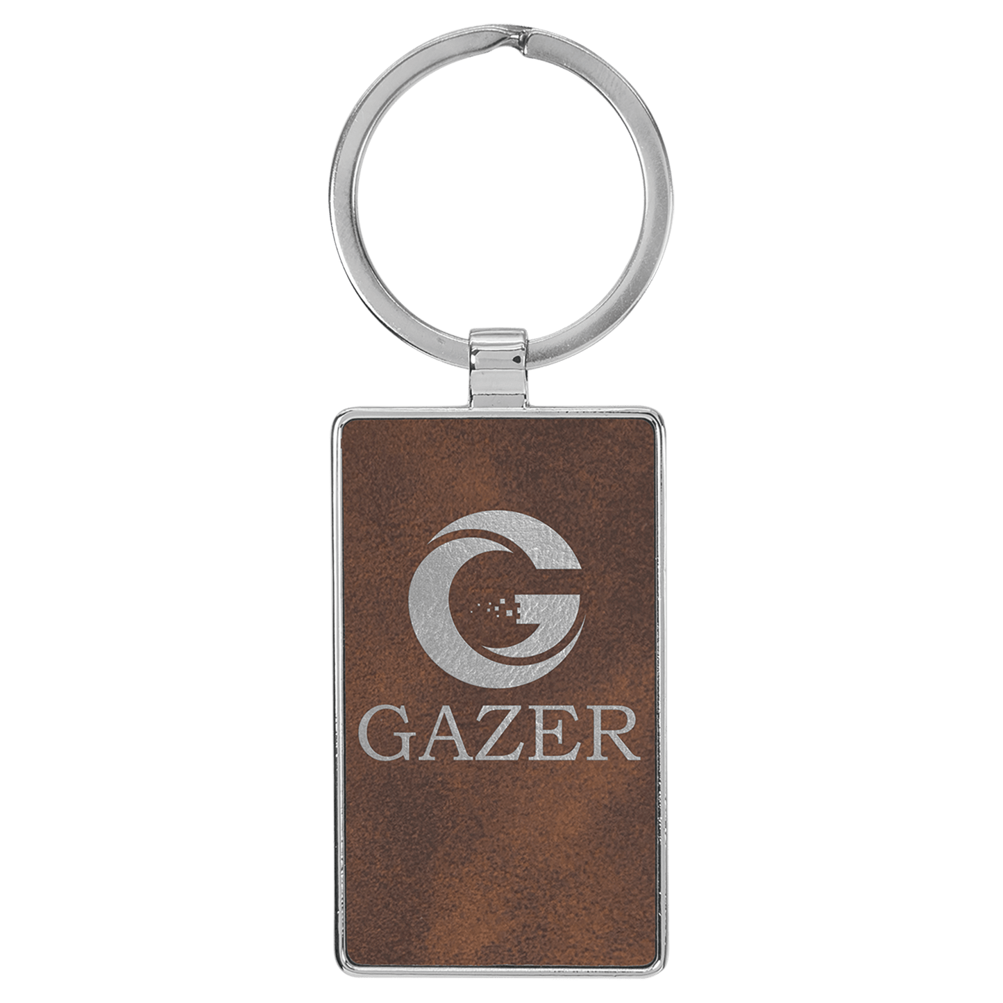 Metal Leather Keychain