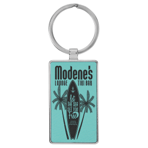 Metal Leather Keychain