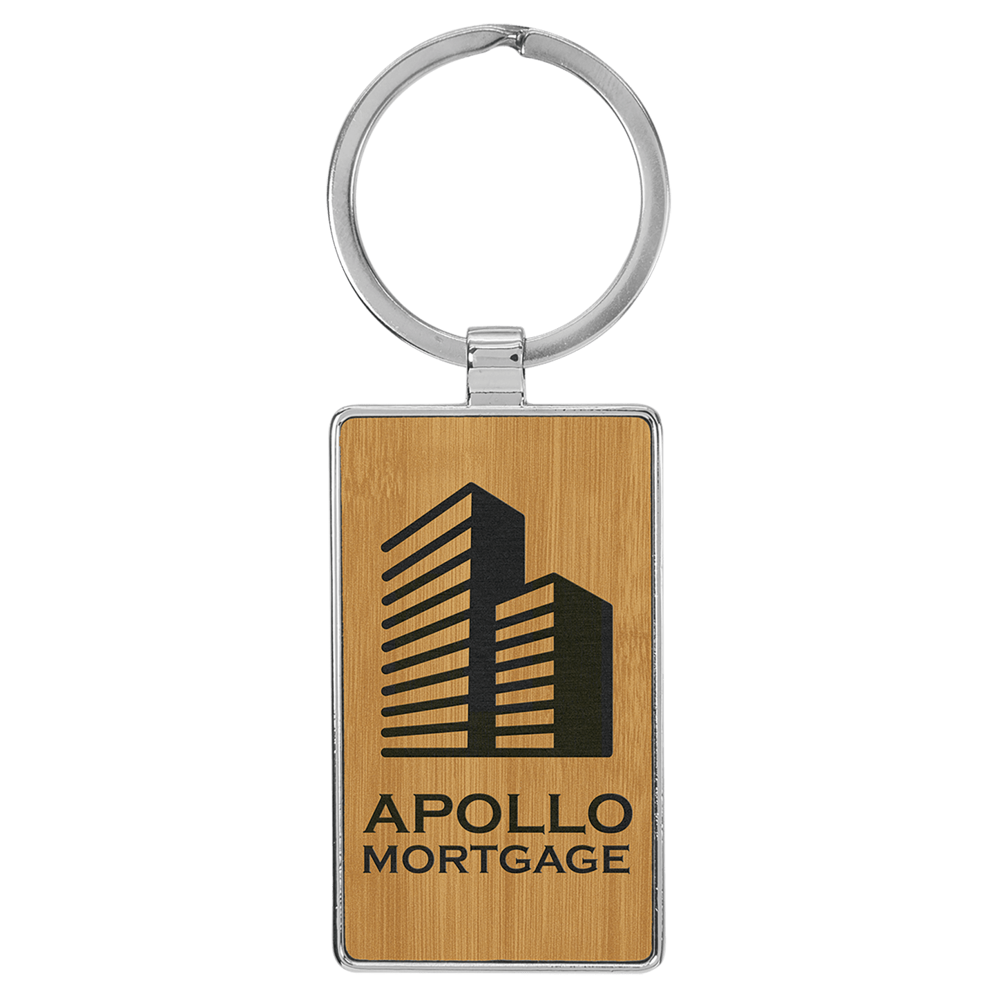 Metal Leather Keychain