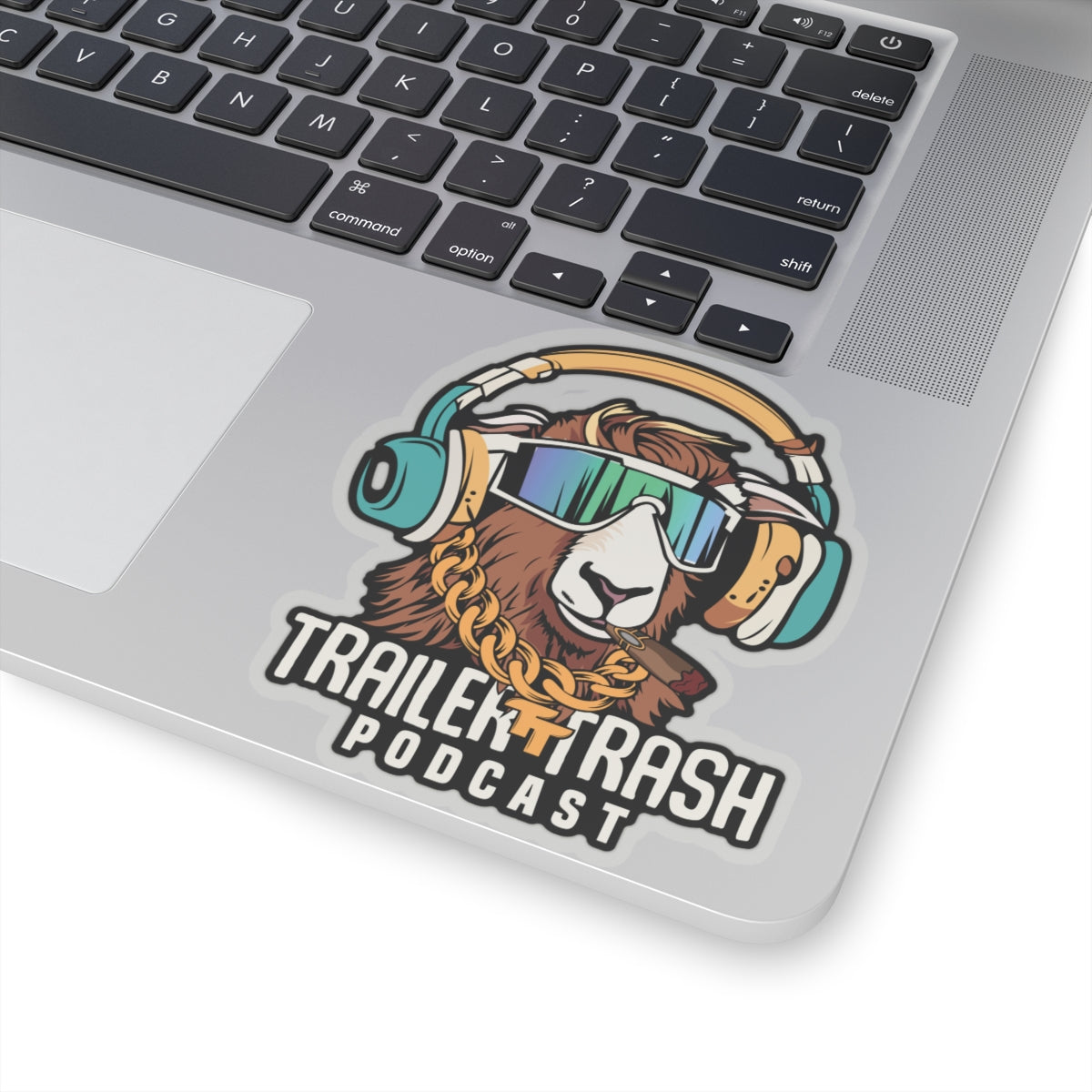 Support the Trailer Trash Podcast Kiss-Cut Stickers