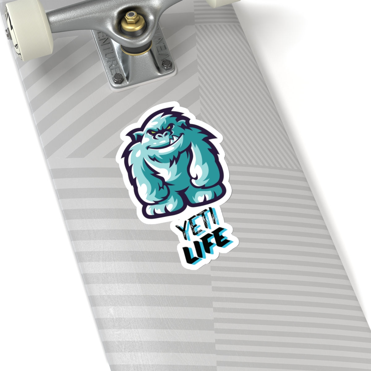 Adorable Yeti Life Sticker, Bigfoot Fun Decal, Cute Cryptid Vinyl Decal, Snow Monster Die-Cut Sticker, Small Yeti Planner Sticker, Yeti