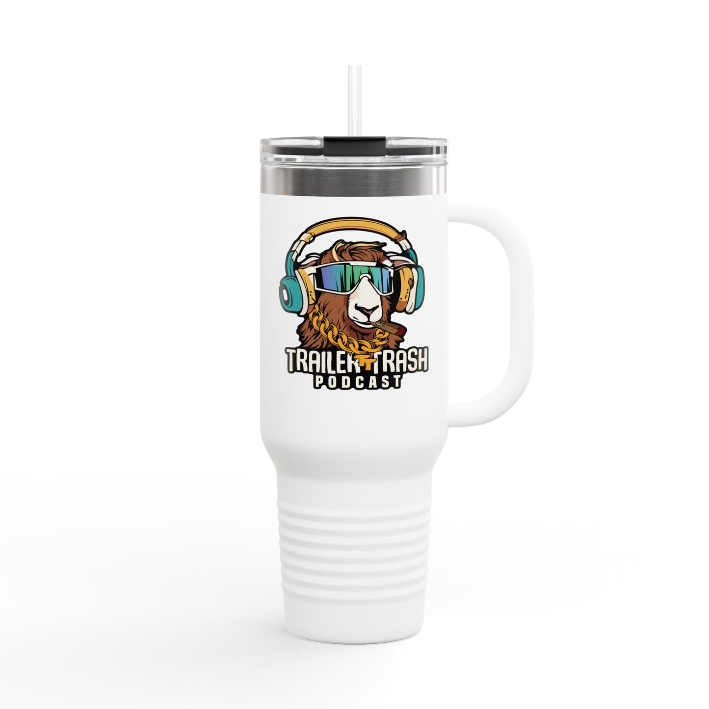 Travel Mug - Support Trailer Trash Podcast Design