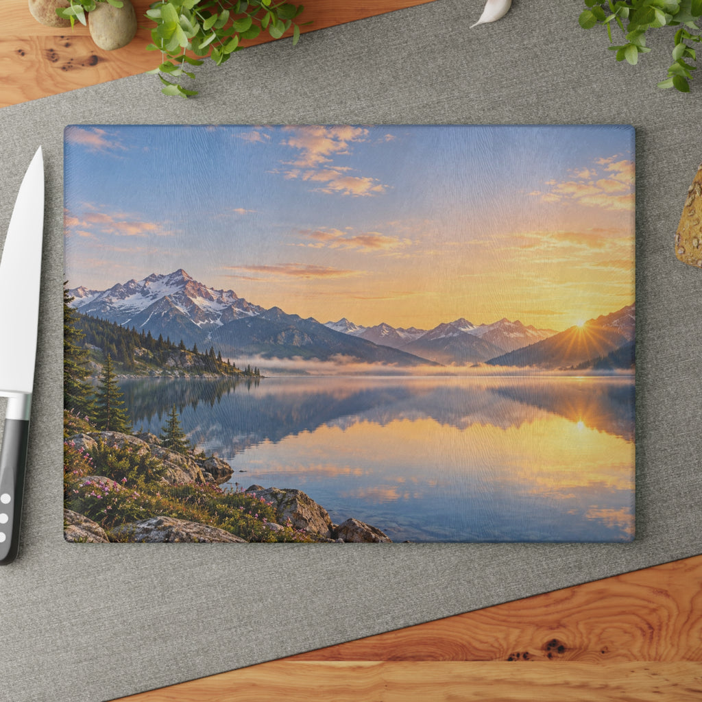 Personalized Glass Cutting Board — Upload Your Photo or Design