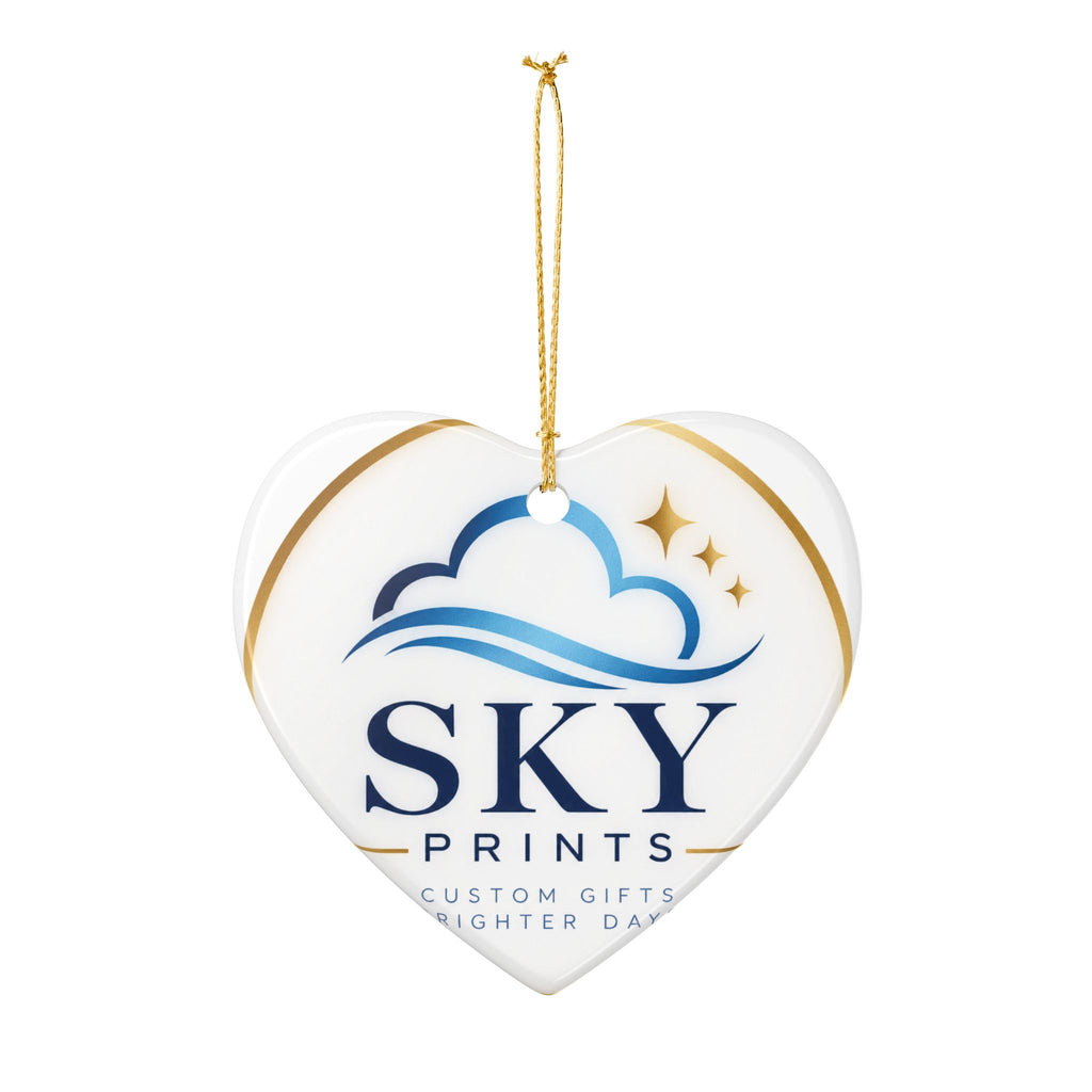 Personalized Ceramic Ornament — Upload Your Photo + Custom Text