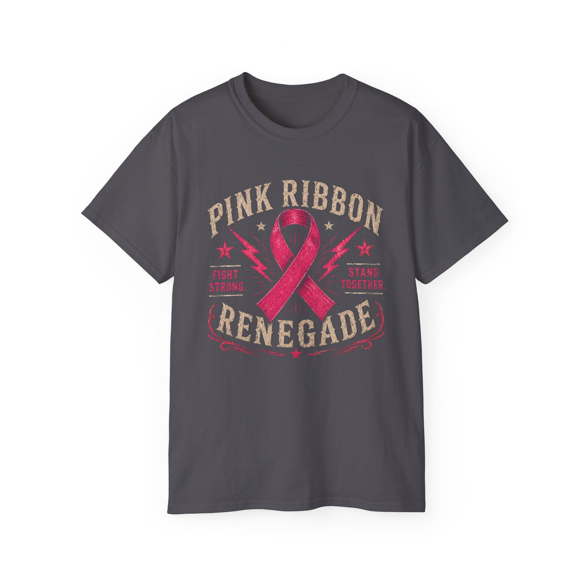 Pink Ribbon Renegade Tee — Breast Cancer Awareness Support T-Shirt
