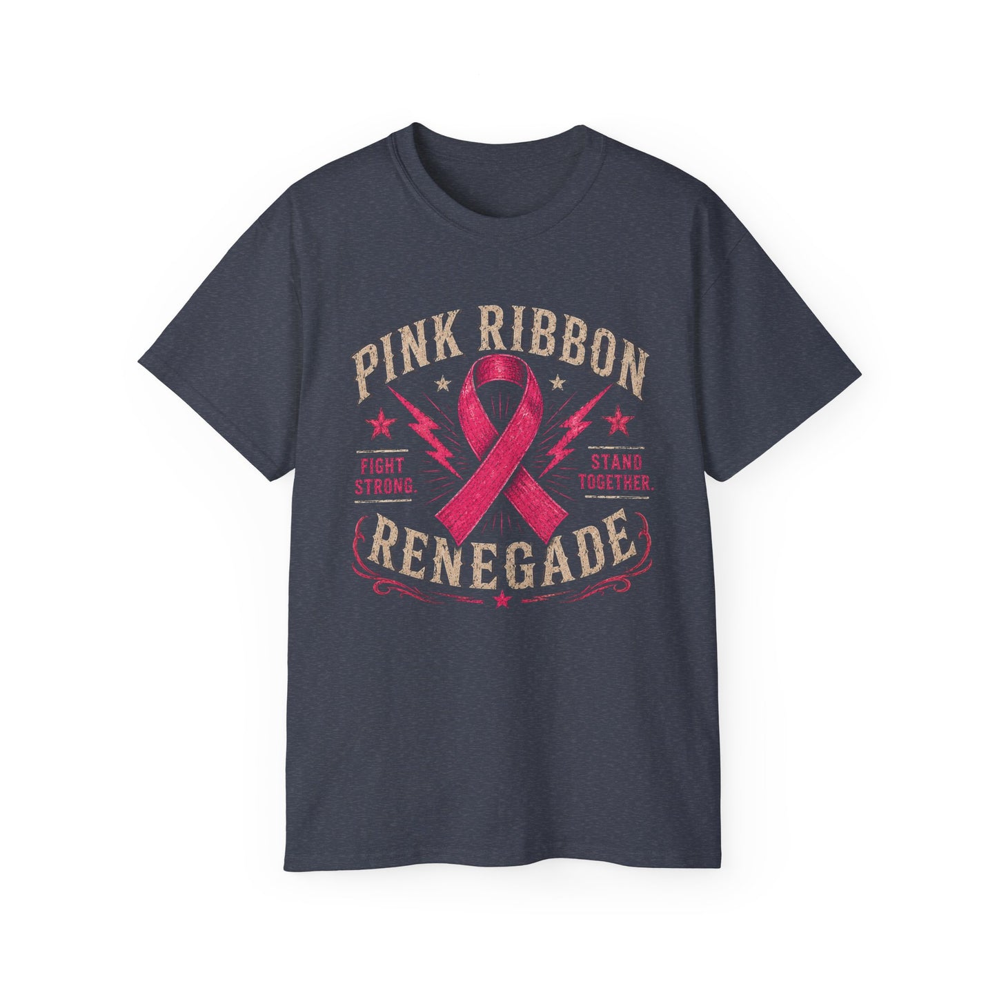 Pink Ribbon Renegade Tee — Breast Cancer Awareness Support T-Shirt