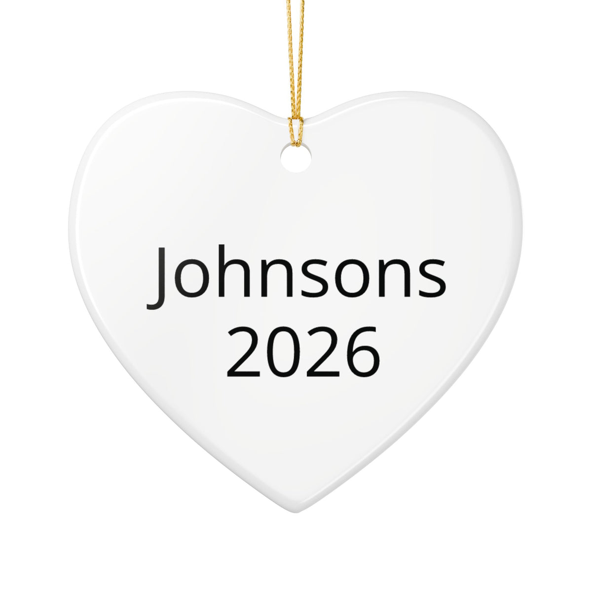 Personalized Ceramic Ornament — Upload Your Photo + Custom Text