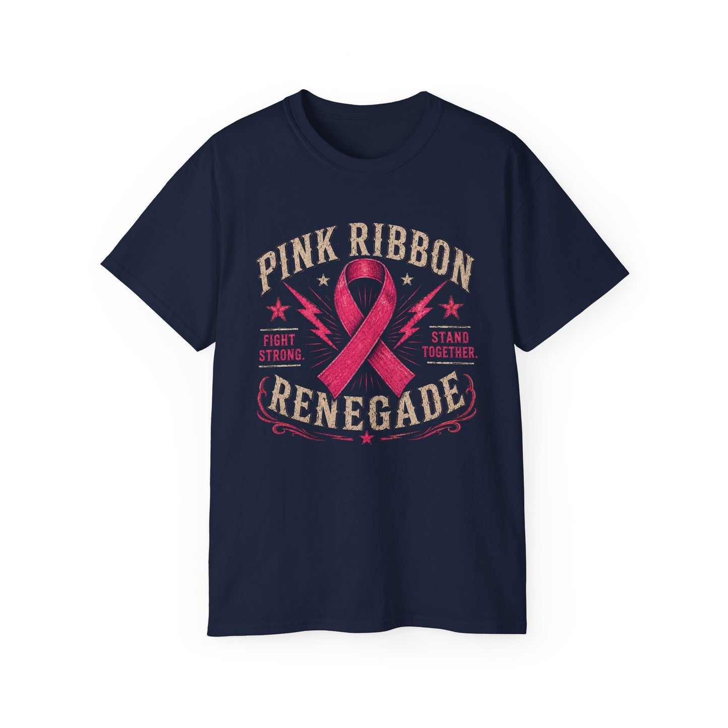 Pink Ribbon Renegade Tee — Breast Cancer Awareness Support T-Shirt