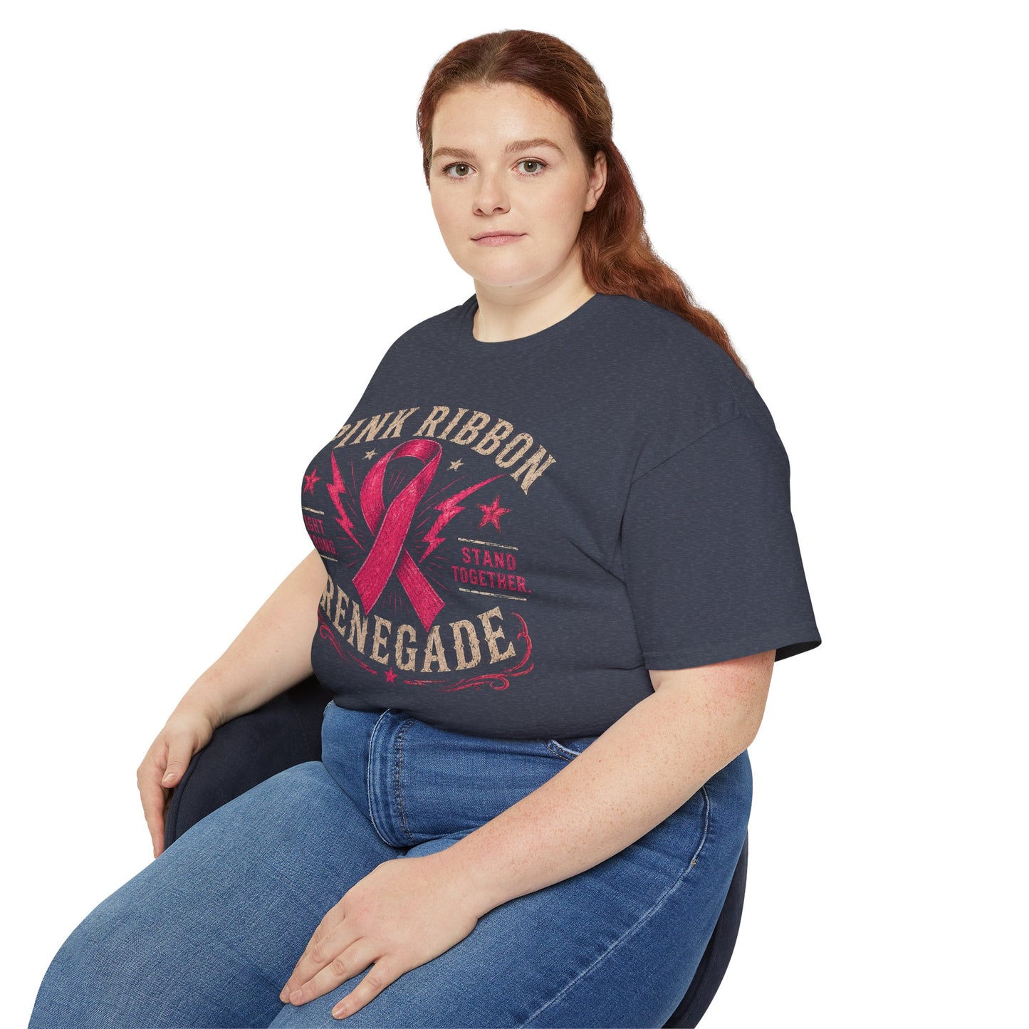 Pink Ribbon Renegade Tee — Breast Cancer Awareness Support T-Shirt