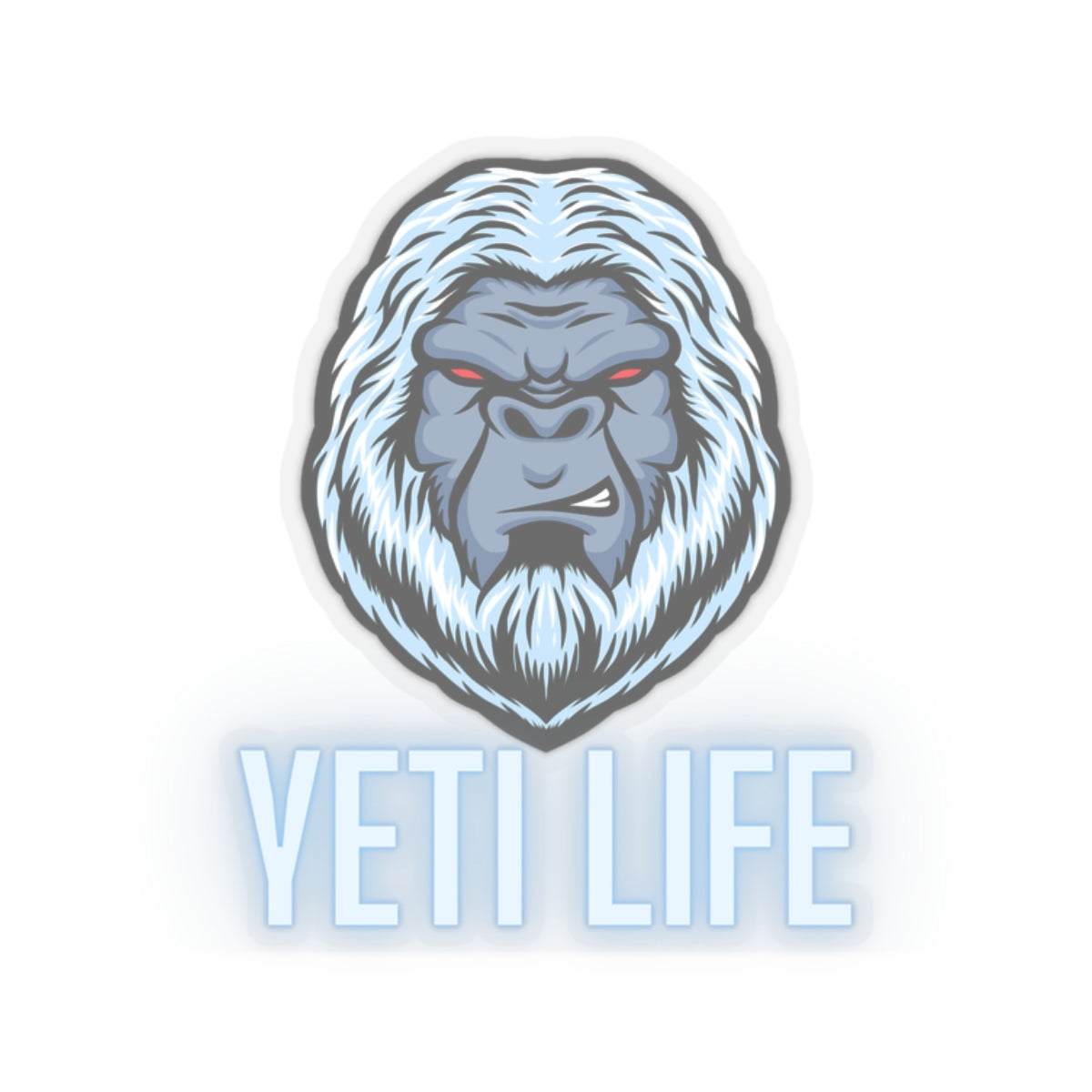 Yeti Life Kiss-Cut Stickers - Fun Cryptid Design, Bigfoot Lover Gift, Outdoor Enthusiast Decal, Adventure Journal Accessory, Mountain Hiking