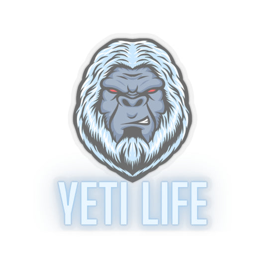 Yeti Life Kiss-Cut Stickers - Fun Cryptid Design, Bigfoot Lover Gift, Outdoor Enthusiast Decal, Adventure Journal Accessory, Mountain Hiking