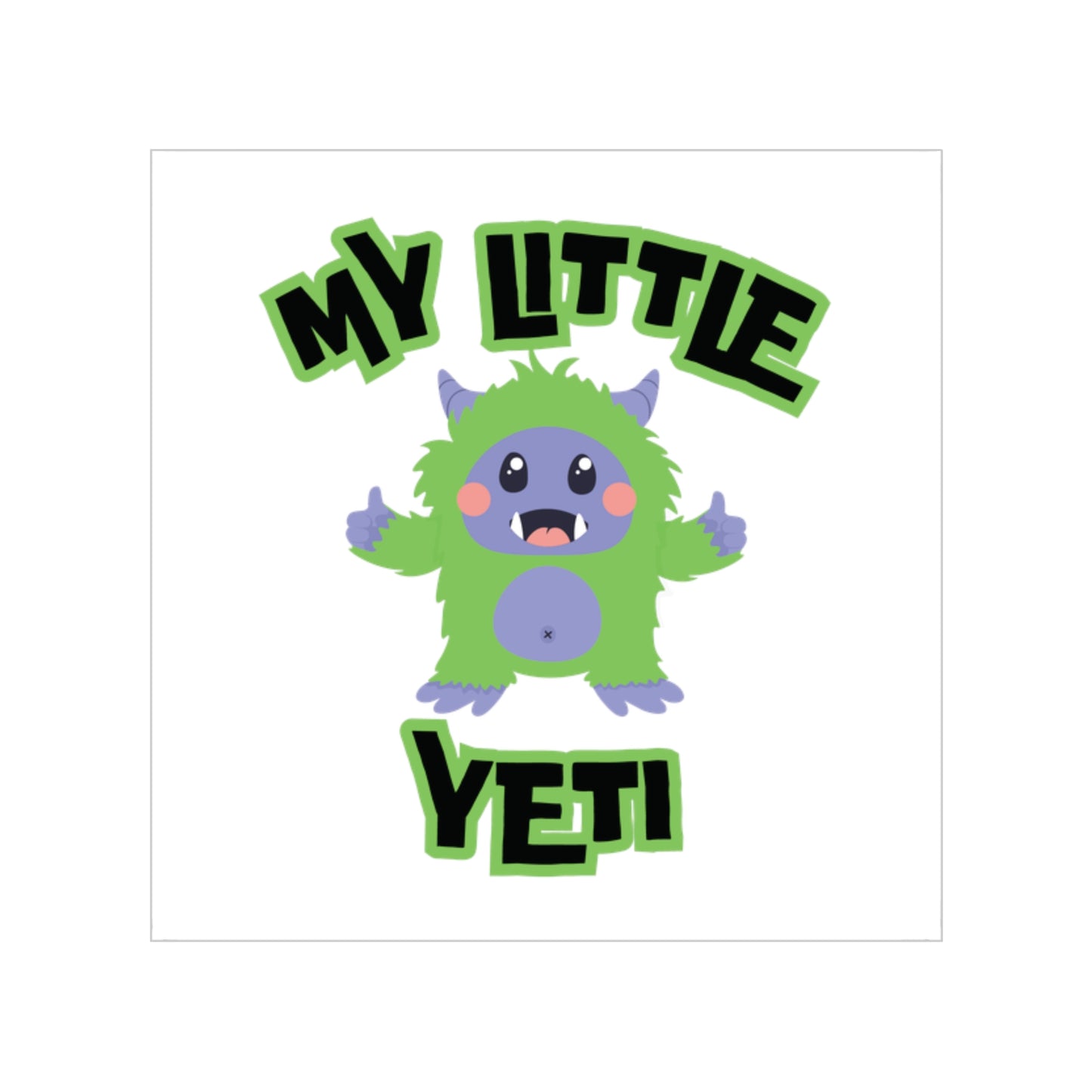 Square Yeti Sticker