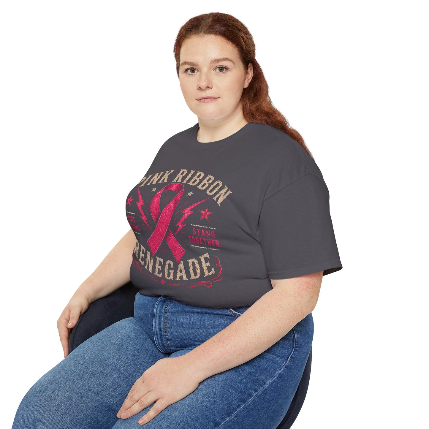 Pink Ribbon Renegade Tee — Breast Cancer Awareness Support T-Shirt