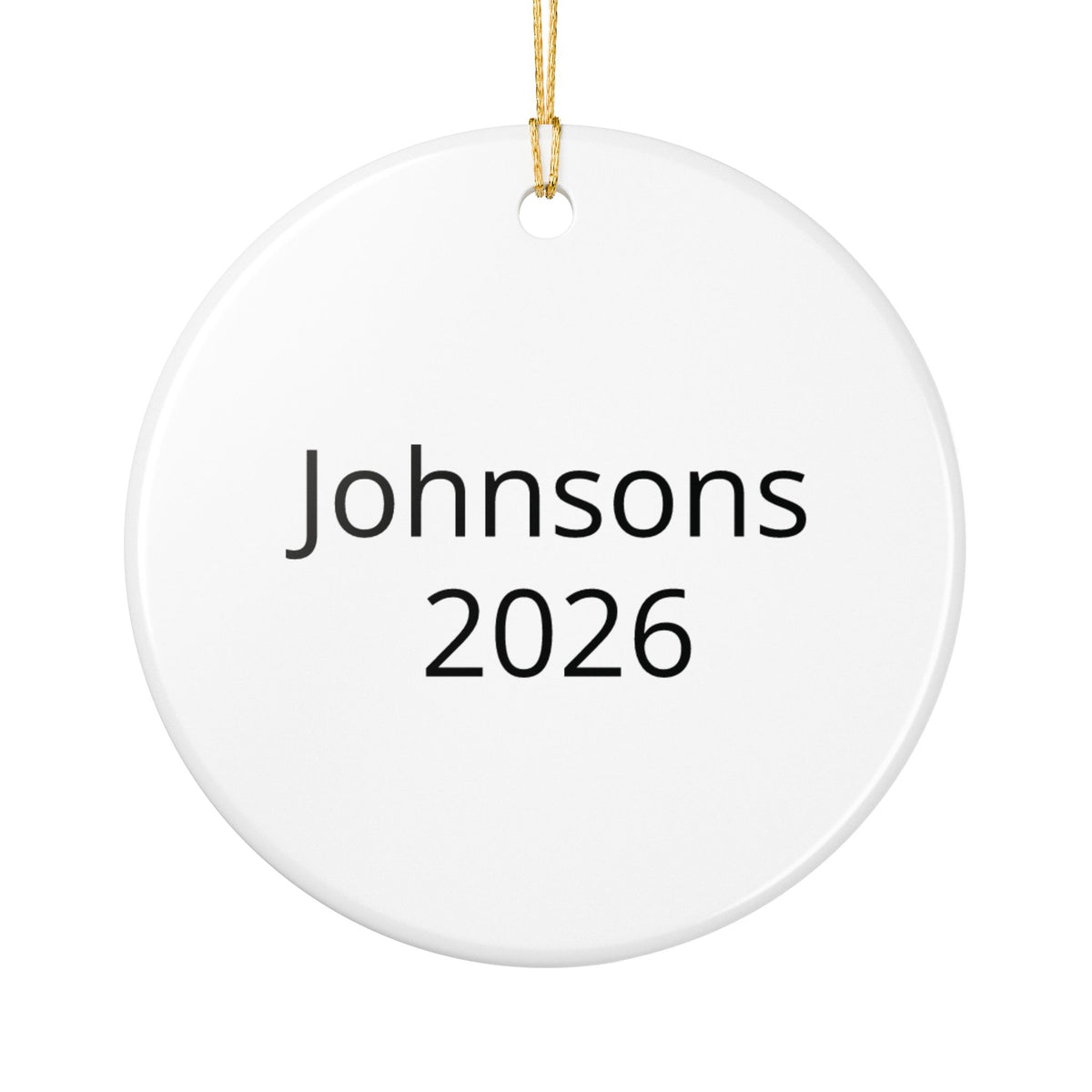 Personalized Ceramic Ornament — Upload Your Photo + Custom Text