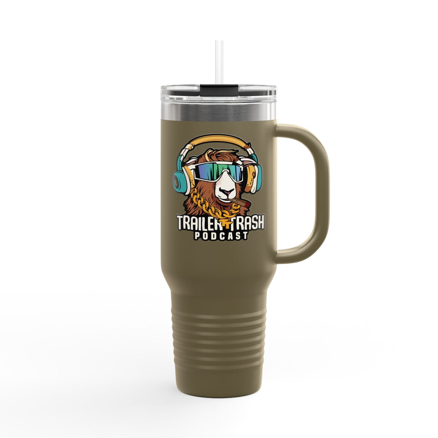 Travel Mug - Support Trailer Trash Podcast Design