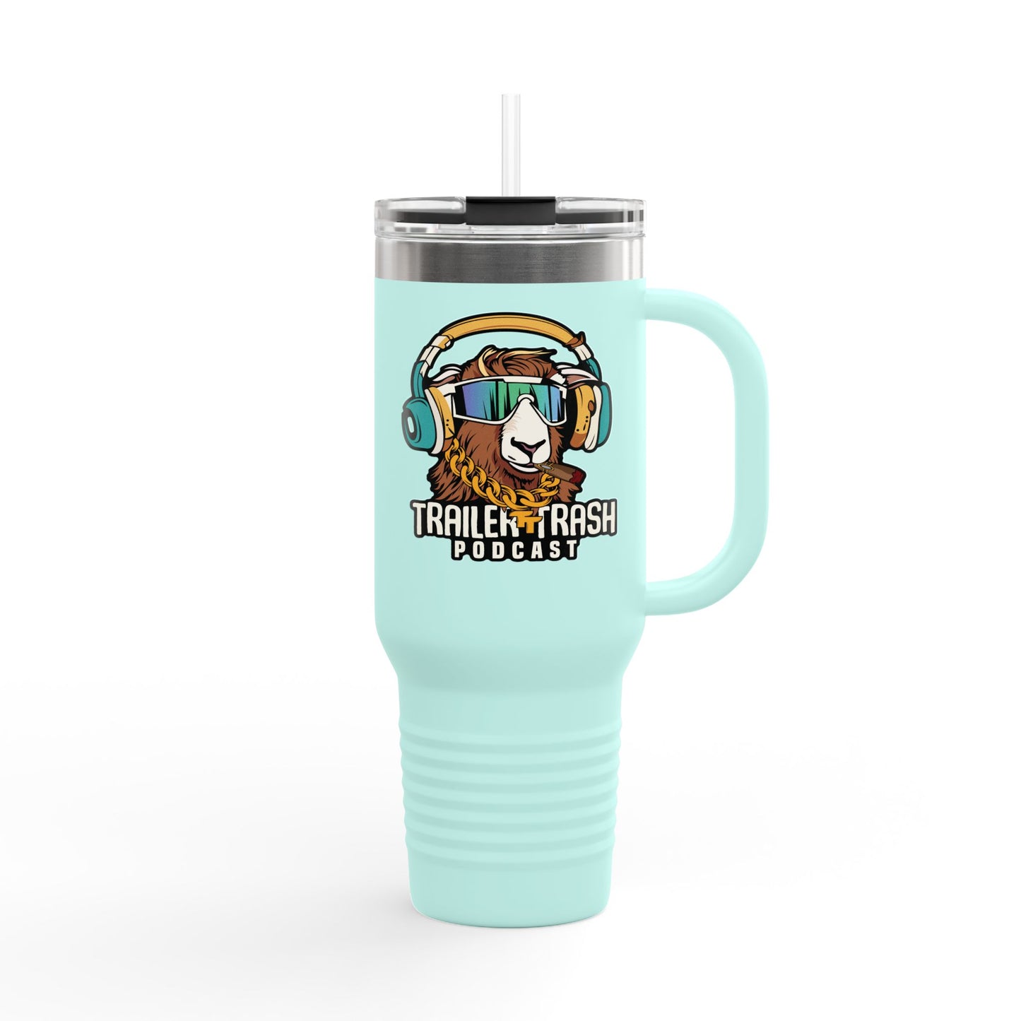 Travel Mug - Support Trailer Trash Podcast Design