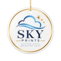 Personalized Ceramic Ornament — Upload Your Photo + Custom Text