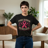 Pink Ribbon Renegade Tee — Breast Cancer Awareness Support T-Shirt