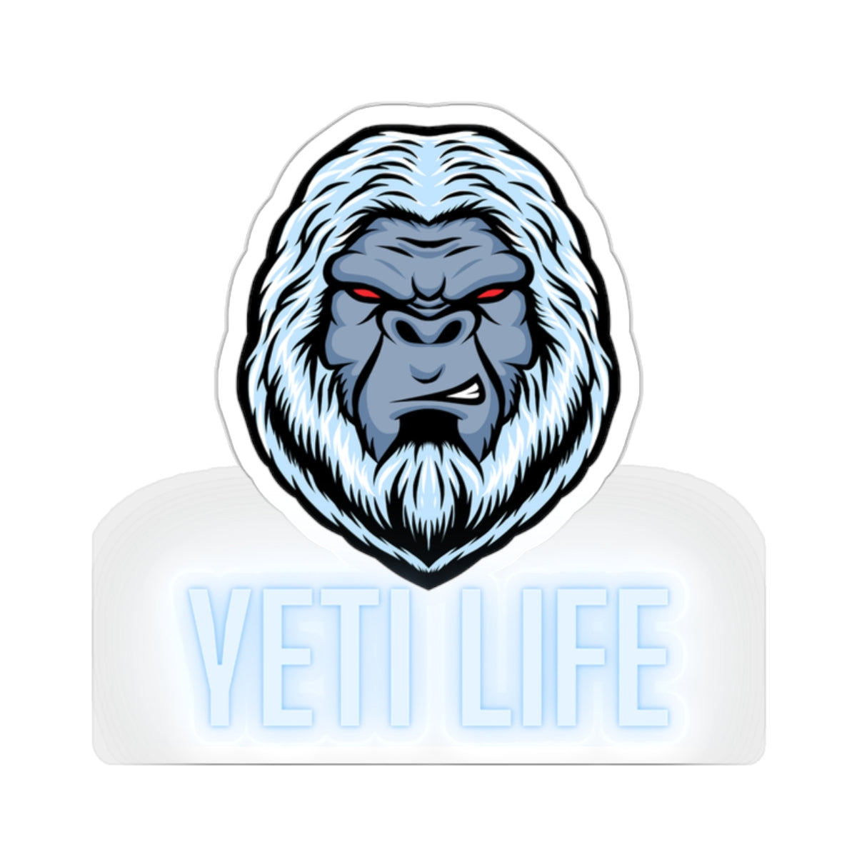 Yeti Life Kiss-Cut Stickers - Fun Cryptid Design, Bigfoot Lover Gift, Outdoor Enthusiast Decal, Adventure Journal Accessory, Mountain Hiking