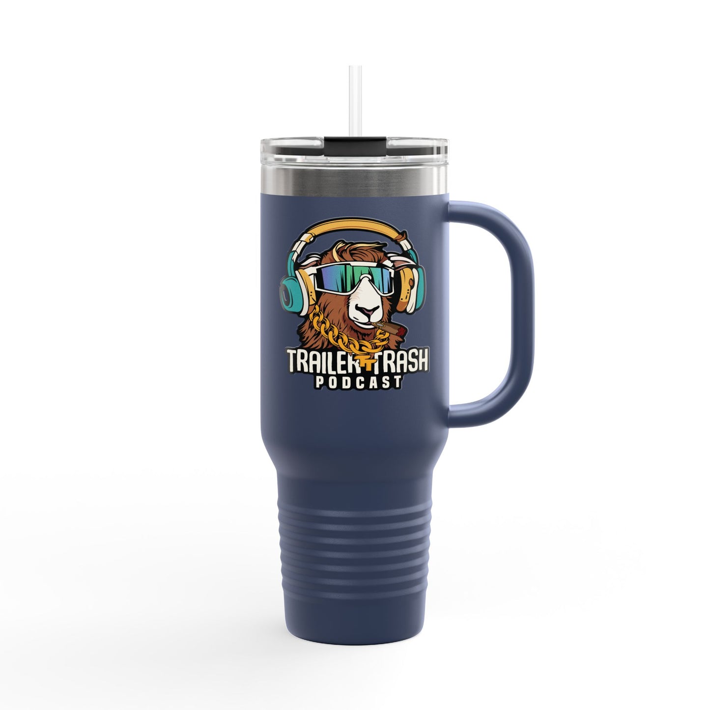 Travel Mug - Support Trailer Trash Podcast Design