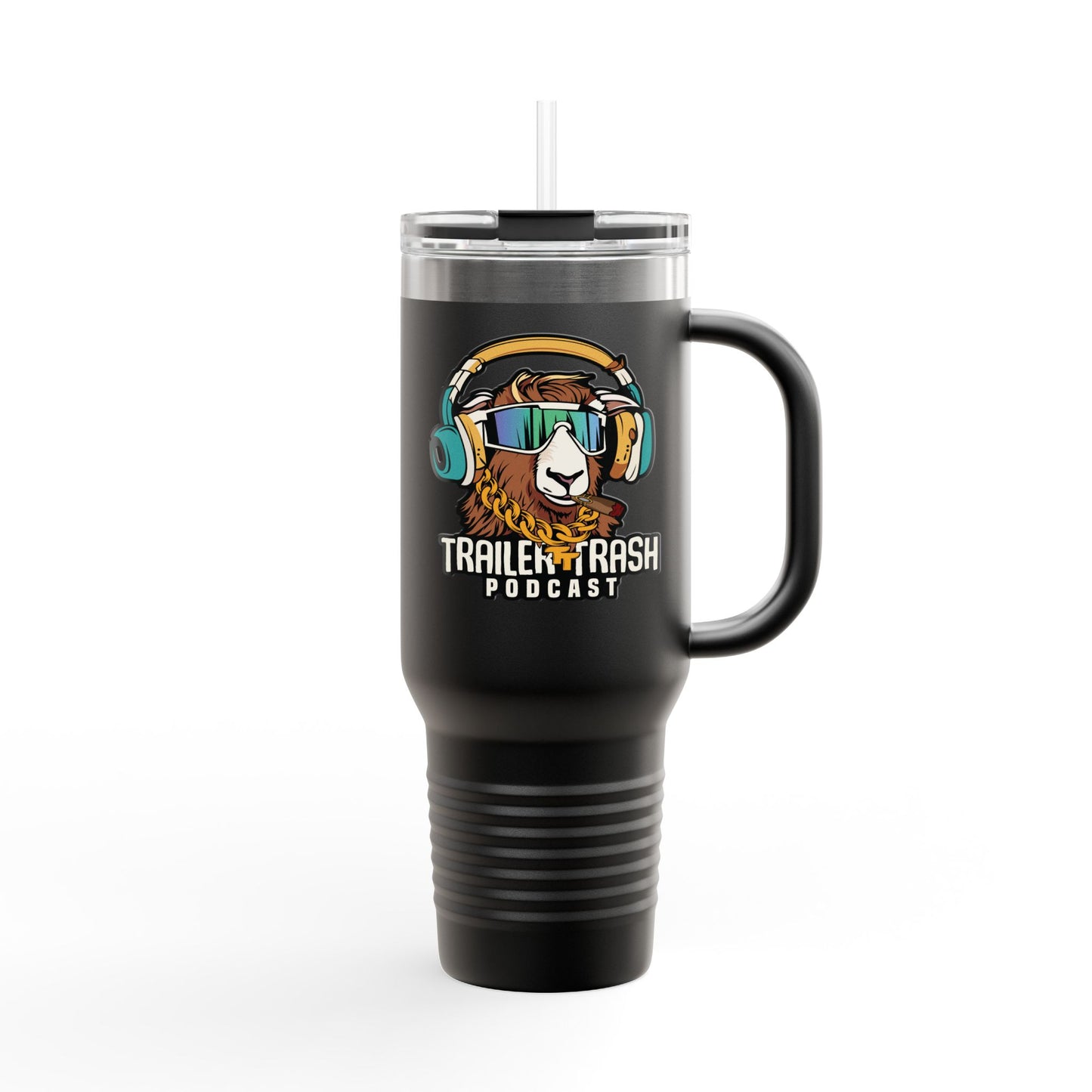 Travel Mug - Support Trailer Trash Podcast Design