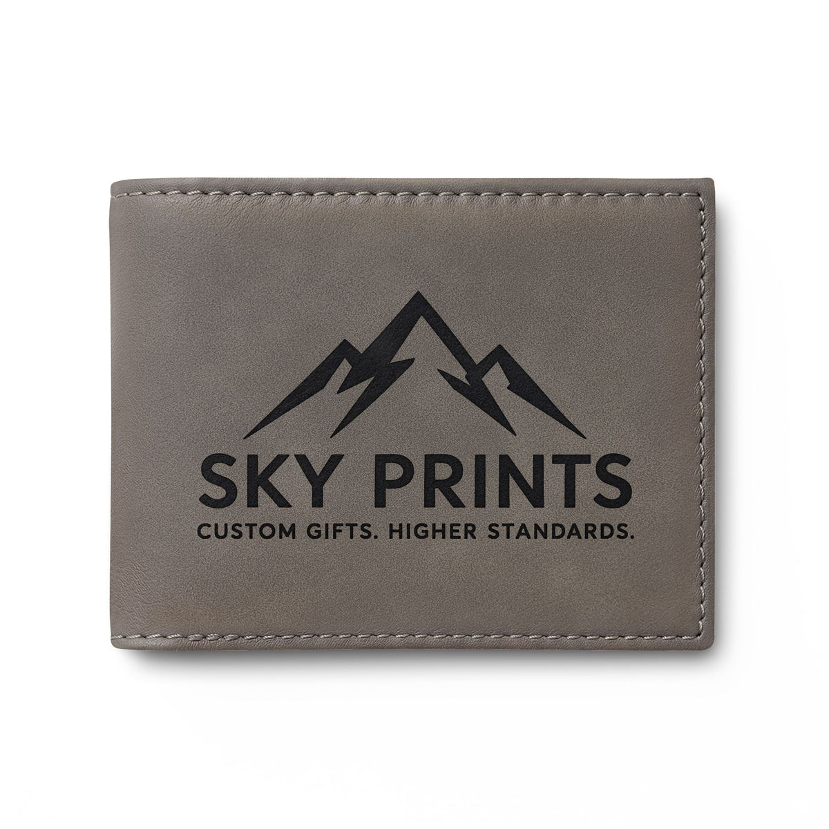 Custom Engraved RFID Bi-Fold Wallet — Upload Your Design