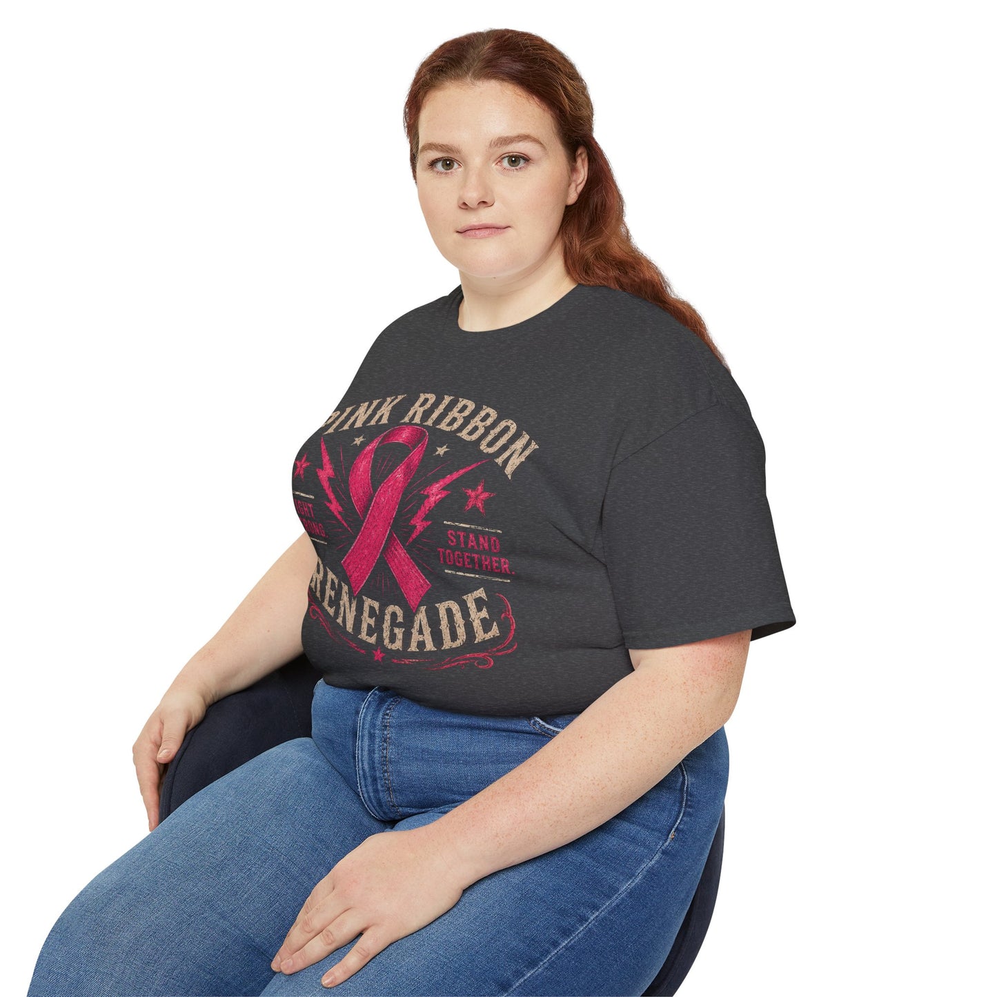 Pink Ribbon Renegade Tee — Breast Cancer Awareness Support T-Shirt