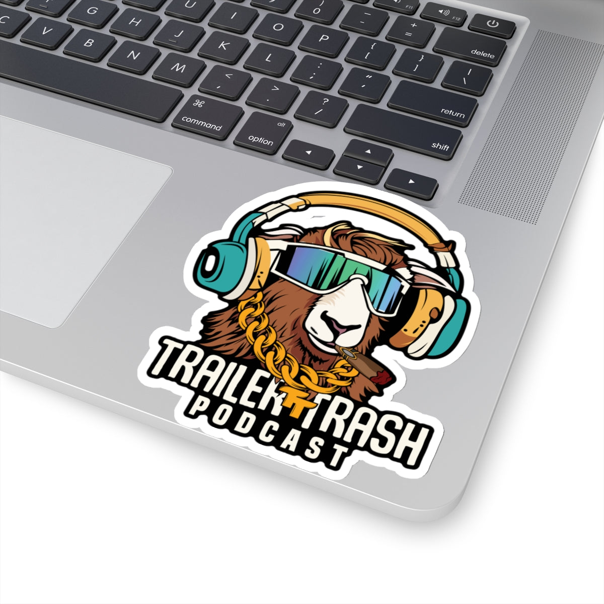 Support the Trailer Trash Podcast Kiss-Cut Stickers