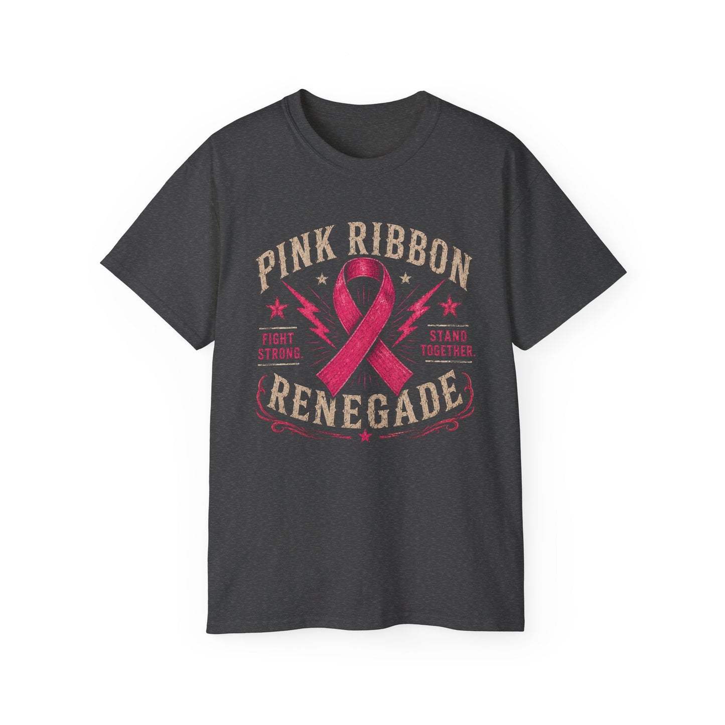 Pink Ribbon Renegade Tee — Breast Cancer Awareness Support T-Shirt