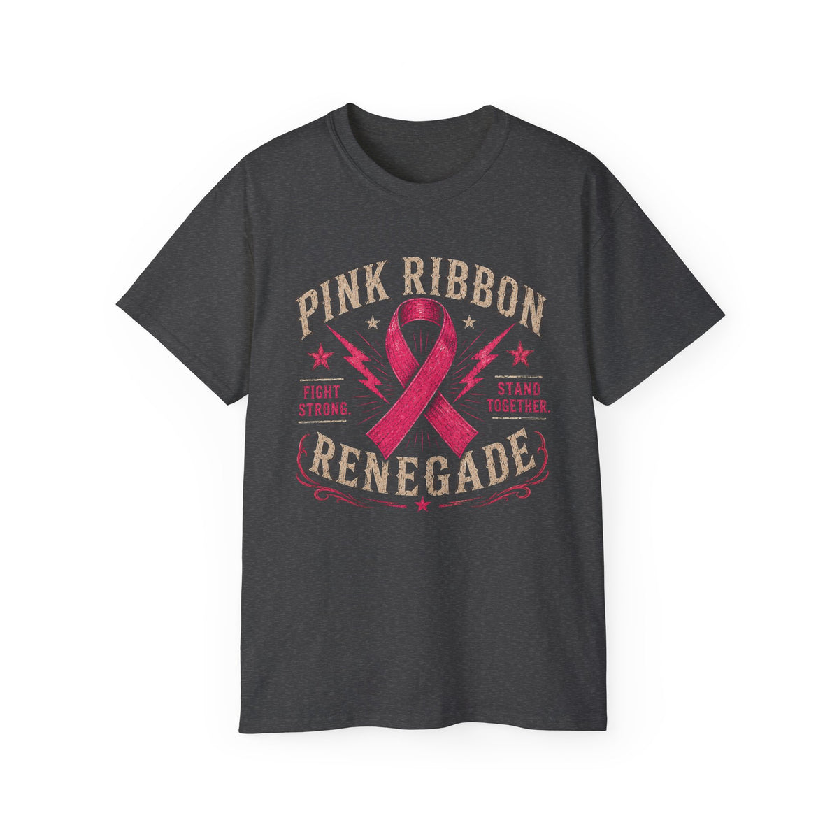 Pink Ribbon Renegade Tee — Breast Cancer Awareness Support T-Shirt