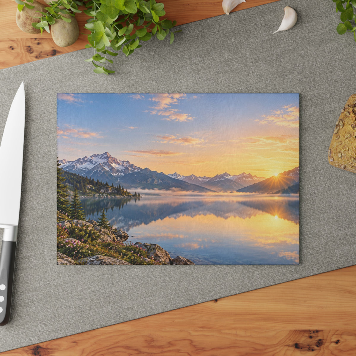 Personalized Glass Cutting Board — Upload Your Photo or Design