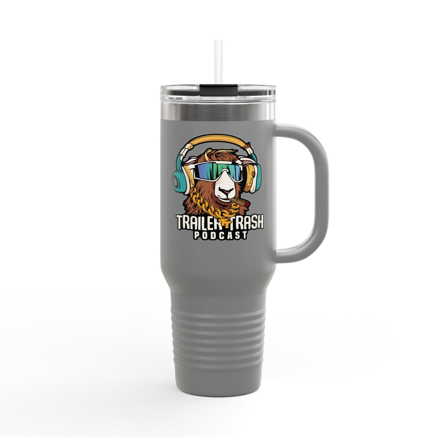 Travel Mug - Support Trailer Trash Podcast Design