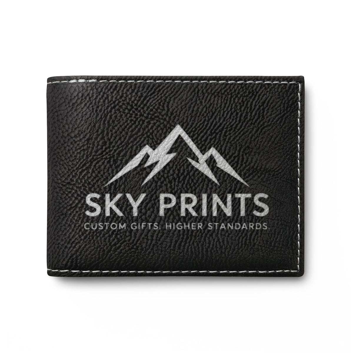 Custom Engraved RFID Bi-Fold Wallet — Upload Your Design