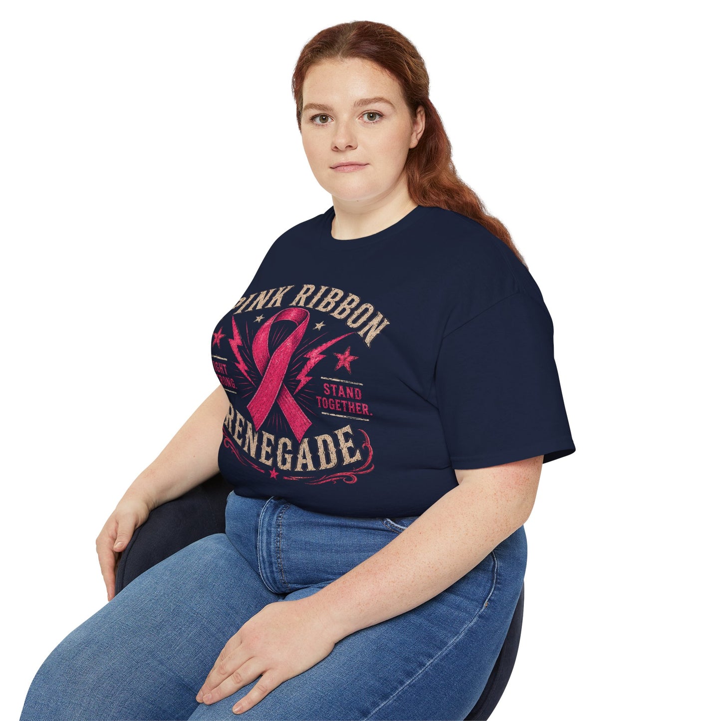 Pink Ribbon Renegade Tee — Breast Cancer Awareness Support T-Shirt