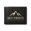 Custom Engraved RFID Bi-Fold Wallet — Upload Your Design