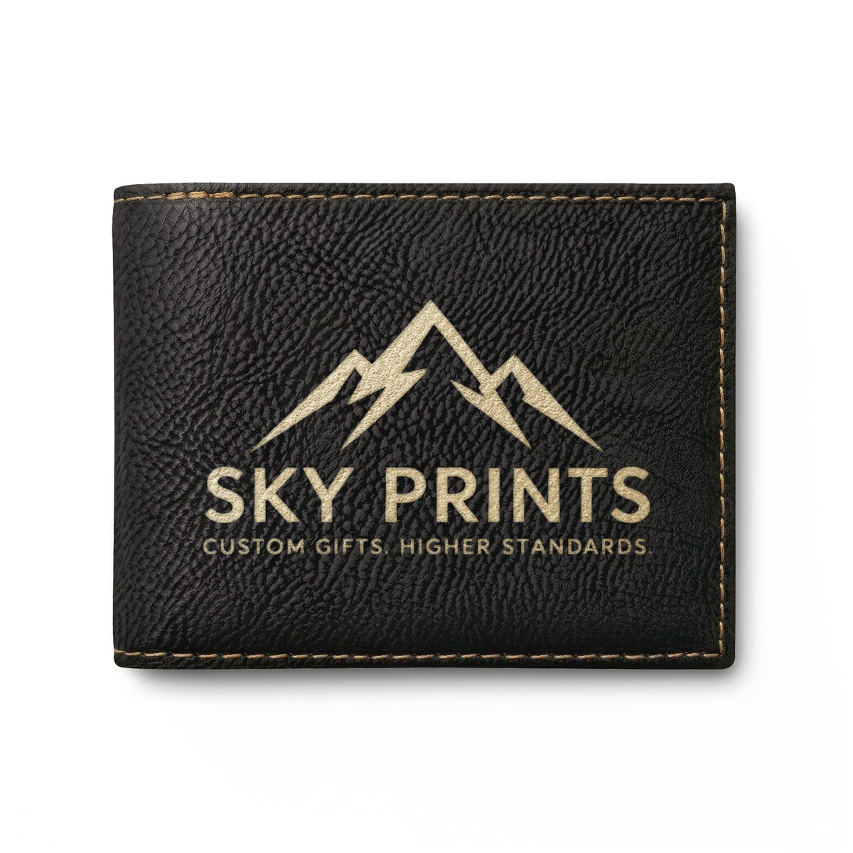 Custom Engraved RFID Bi-Fold Wallet — Upload Your Design