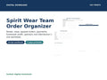 Spirit Wear Team Order Organizer digital download cover